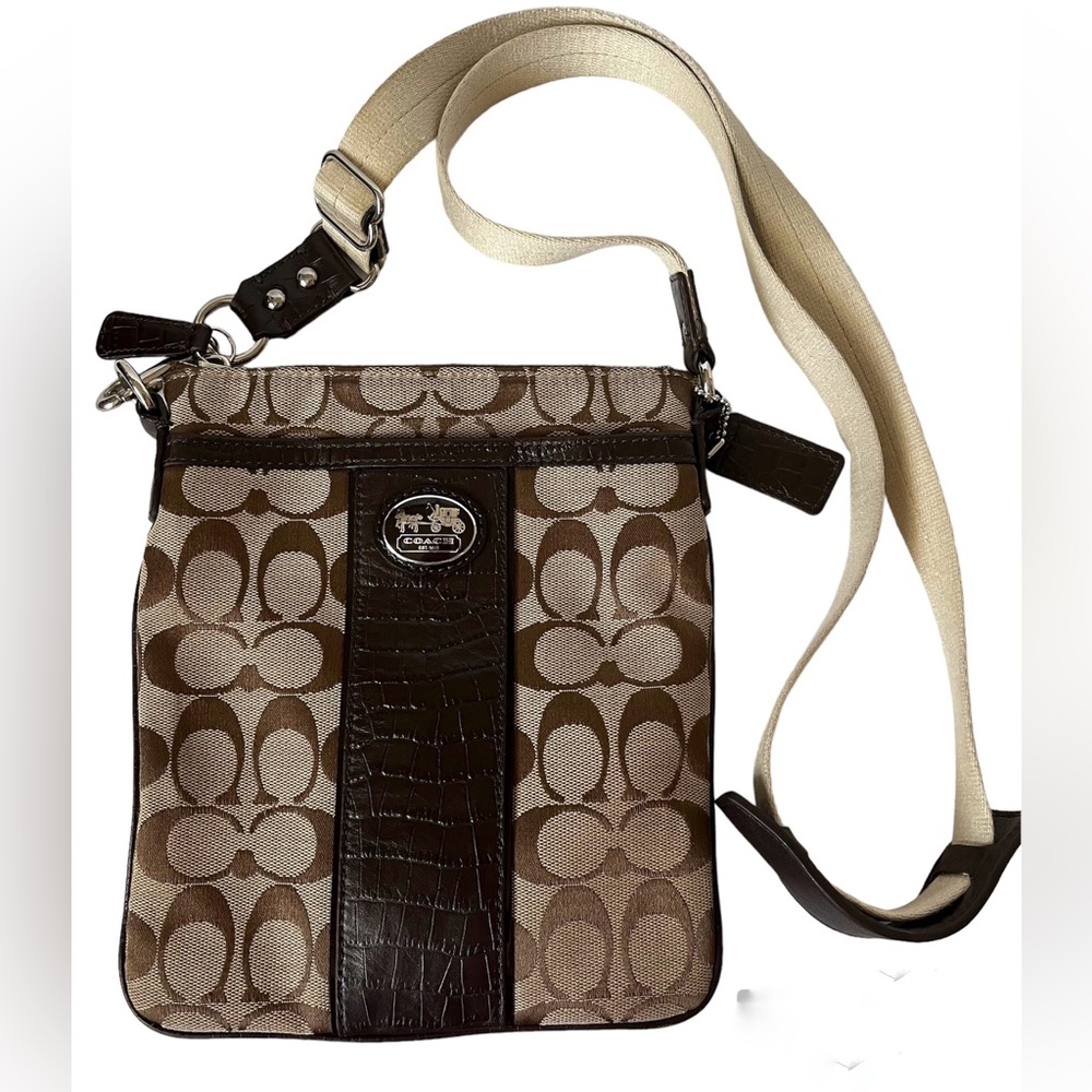 COACH Crossbody bag  brown/ tan‎ color